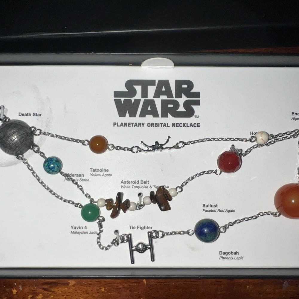 Star Wars Galactic Necklace - Silver and Multicolor - Picture 2 of 3